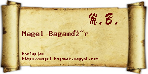 Magel Bagamér névjegykártya